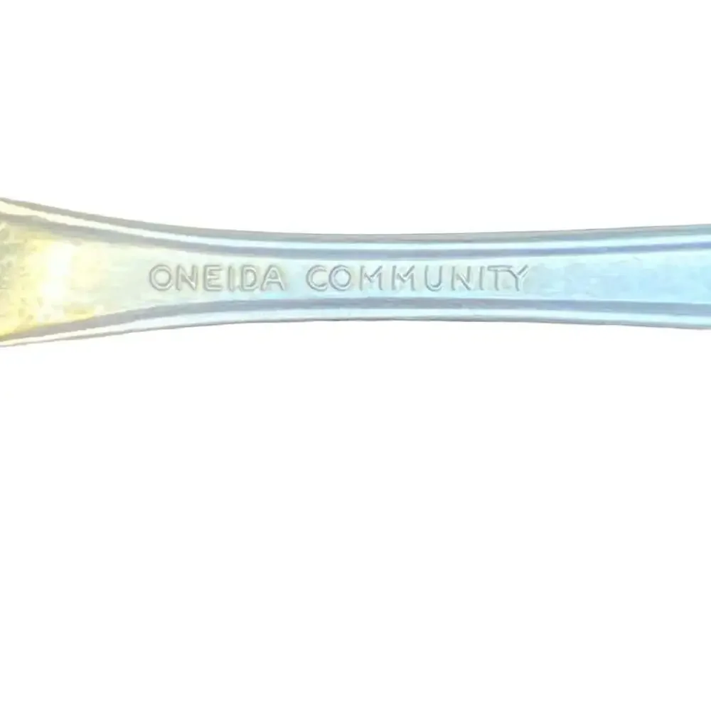 3 Vintage Oneida Community Silverplate AFFECTION Pierced 6” Forks 1960